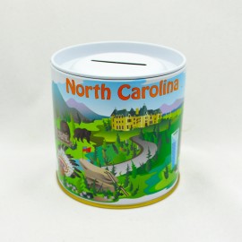 Round Tin Bank - North Carolina from The Mountains to The Sea