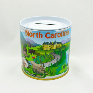 Round Tin Bank - North Carolina from The Mountains to The Sea