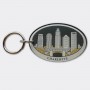 Acrylic Die-Cut Keyring - Charlotte Oval Skyline