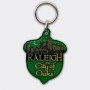 Acrylic Die-Cut Keyring - Raleigh City of Oaks Acorn Skyline