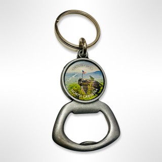 Bottle Opener Keyring - Chimney Rock Aerial Photo Bottle Opener Keyring - Chimney Rock Aerial Photo