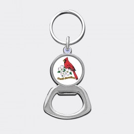 Bottle Opener Keyring - North Carolina Cardinal Dogwood Bottle Opener Keyring - North Carolina Cardinal Dogwood