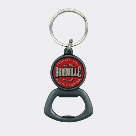Bottle Opener Keyring - Asheville NC Beer City USA Bottle Opener Keyring - Asheville NC Beer City USA
