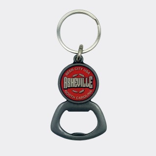 Bottle Opener Keyring - Asheville NC Beer City USA Bottle Opener Keyring - Asheville NC Beer City USA