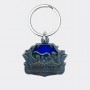 Pewter Stain Glass Keyring - Asheville Skyline Art