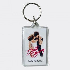Rectangular Acrylic Keyring - Dirty Dancing at Lake Lure NC Rectangular Acrylic Keyring - Dirty Dancing at Lake Lure NC