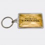 Rectangular Acrylic Keyring - North Carolina Road Map