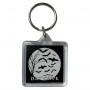 Square Acrylic Keyring - Bat Cave