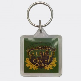 Square Acrylic Keyring - Raleigh Skyline Acorn City of Oaks Square Acrylic Keyring - Raleigh Skyline Acorn City of Oaks