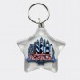 Star-Shape Acrylic Keyring - Seven Lighthouses of North Carolina