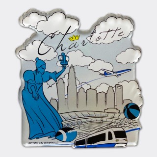 Acrylic Die-Cut Magnet - Charlotte Montage Art Acrylic Die-Cut Magnet - Charlotte Montage Art