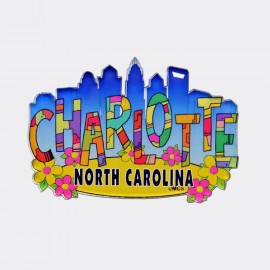 Acrylic Die-Cut Magnet - Charlotte Art Letters Acrylic Die-Cut Magnet - Charlotte Art Letters