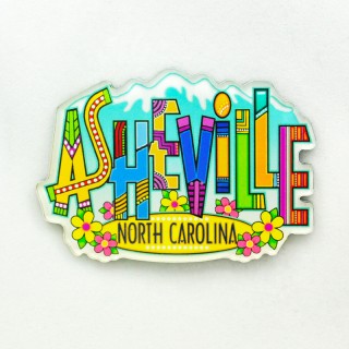 Acrylic Die-Cut Magnet - Asheville Art Letters Acrylic Die-Cut Magnet - Asheville Art Letters