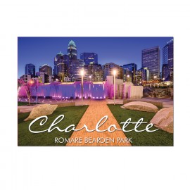 Horizontal Metal Magnet - Charlotte NC Romare Bearden Park Horizontal Metal Magnet - Charlotte NC Romare Bearden Park