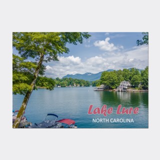 Horizontal Metal Magnet - Lake Lure NC Horizontal Metal Magnet - Lake Lure NC