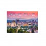 Horizontal Metal Magnet - Asheville Pink Sunset