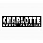 Panoramic Metal Magnet - Charlotte Letters Skyline