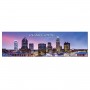 Panoramic Metal Magnet - Charlotte Pink Skyline