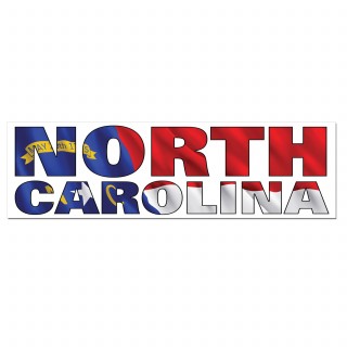 Panoramic Metal Magnet - North Carolina Flag Letters Panoramic Metal Magnet - North Carolina Flag Letters