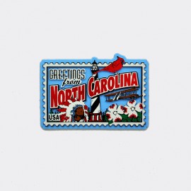 Rubber Magnet - Greetings From North Carolina Rubber Magnet - Greetings From North Carolina