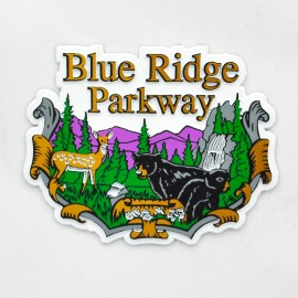 Rubber Magnet - Blue Ridge Parkway Art Rubber Magnet - Blue Ridge Parkway Art