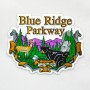 Rubber Magnet - Blue Ridge Parkway Art