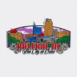 Rubber Magnet - Raleigh NC The City Of Oaks Rubber Magnet - Raleigh NC The City Of Oaks