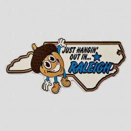 Rubber Magnet -  Just Hanging Out in Raleigh Rubber Magnet -  Just Hanging Out in Raleigh