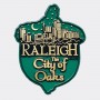 Rubber Magnet - Raleigh City of Oaks Acorn Skyline