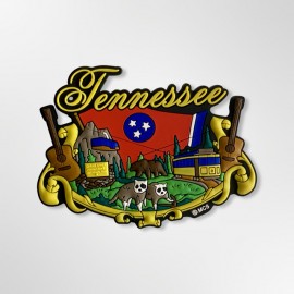 Rubber Magnet - Tennessee Ribbon Art Rubber Magnet - Tennessee Ribbon Art