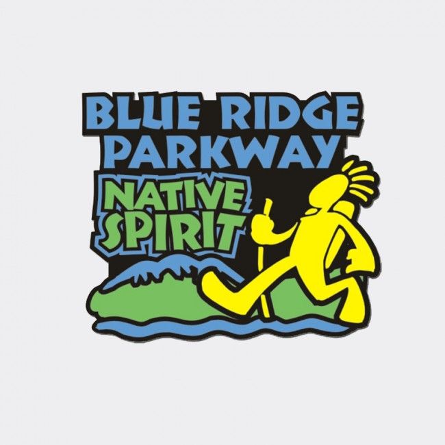 Rubber Magnet - Blue Ridge Parkway Native Spirit Hiker