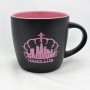 12 Oz. Ceramic Black Mug - Charlotte Crown Skyline