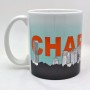 11 Oz. Ceramic Mug - Charlotte Skyline Sketch 