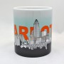 11 Oz. Ceramic Mug - Charlotte Skyline Sketch 