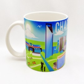 11 Oz. Ceramic Mug - Charlotte Metro Skyline 11 Oz. Ceramic Mug - Charlotte Metro Skyline