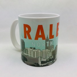 11 Oz. Ceramic Mug - Raleigh Skyline Sketch  11 Oz. Ceramic Mug - Raleigh Skyline Sketch