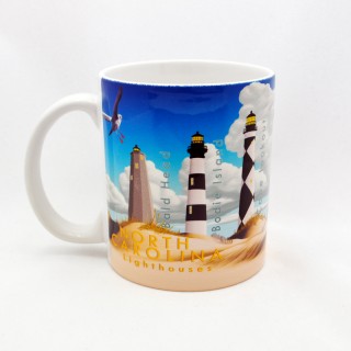 11 Oz. Ceramic Mug - North Carolina Lighthouses 11 Oz. Ceramic Mug - North Carolina Lighthouses