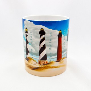 11 Oz. Ceramic Mug - North Carolina Lighthouses 11 Oz. Ceramic Mug - North Carolina Lighthouses