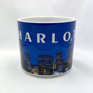 Jumbo 14 Oz. Ceramic Mug - Charlotte Night Skyline Jumbo 14 Oz. Ceramic Mug - Charlotte Night Skyline