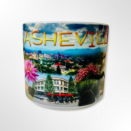 Jumbo 14 Oz. Ceramic Mug - Asheville Photo Collage Jumbo 14 Oz. Ceramic Mug - Asheville Photo Collage