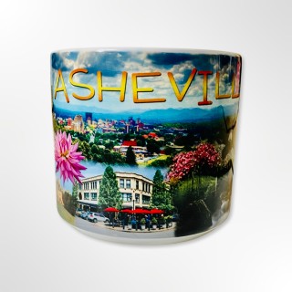 Jumbo 14 Oz. Ceramic Mug - Asheville Photo Collage Jumbo 14 Oz. Ceramic Mug - Asheville Photo Collage