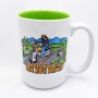 Mighty 15 Oz. Ceramic Mug - Cruisin'on The Blue Ridge Parkway