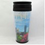 Travel 14 Oz. Acrylic Mug - Charlotte Floral Skyline