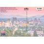 Souvenir Postcard (Pack of 50) - Asheville Skyline in Pink Sunset