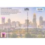 Souvenir Postcard (Pack of 50) - Charlotte Neon Pink Skyline