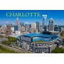Souvenir Postcard (Pack of 50) - Charlotte Downtown Aerial View of Carolina Panther Stadium