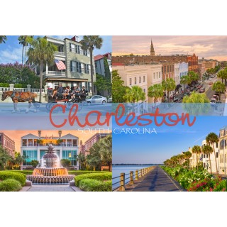 Souvenir Postcard (Pack of 50) - Charleston SC Photo Collage Souvenir Postcard (Pack of 50) - Charleston SC Photo Collage