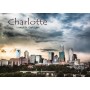 Souvenir Postcard (Pack of 50) - Charlotte Skyline View at Dusk