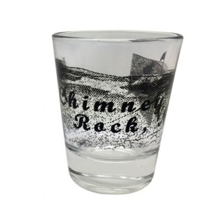 2 Oz. Shot Glass - Chimney Rock NC Art 2 Oz. Shot Glass - Chimney Rock NC Art