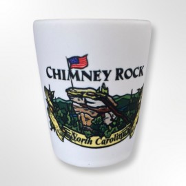 2 Oz. Ceramic White Shot - Chimney Rock Art 2 Oz. Ceramic White Shot - Chimney Rock Art